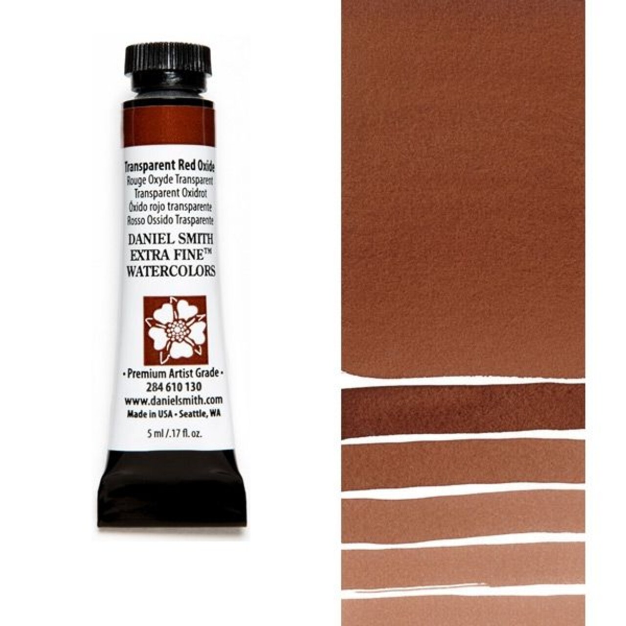 Daniel Smith Extra Fine Watercolors - Transparent Red Oxide, 5 ml Tube